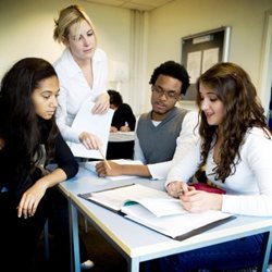 Students reading